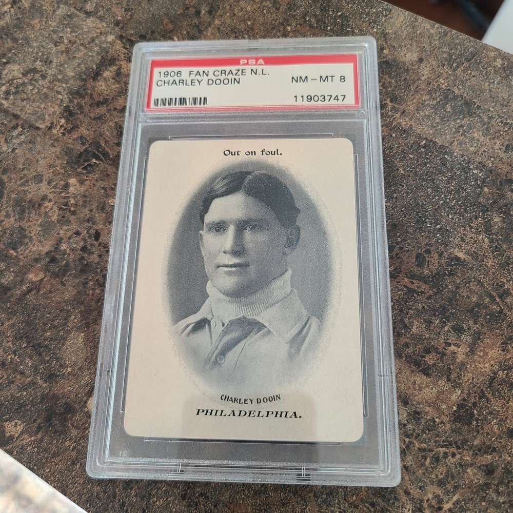 1906 Fan Craze N.L. Philadephia, Charley Dooin PSA 8 NM-MT Vintage Baseball Card