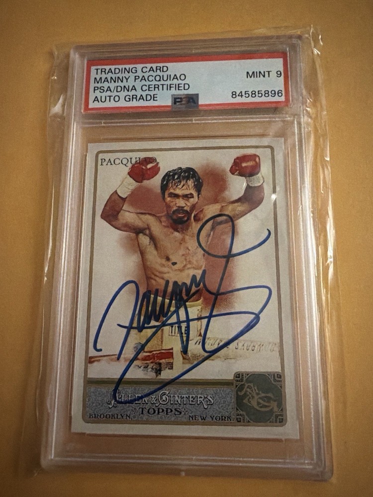 2011 Topps Allen And Ginter Manny Pacquiao Psa 9 Autograph Auto