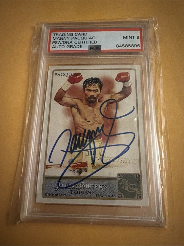 2011 Topps Allen And Ginter Manny Pacquiao Psa 9 Autograph Auto view 2
