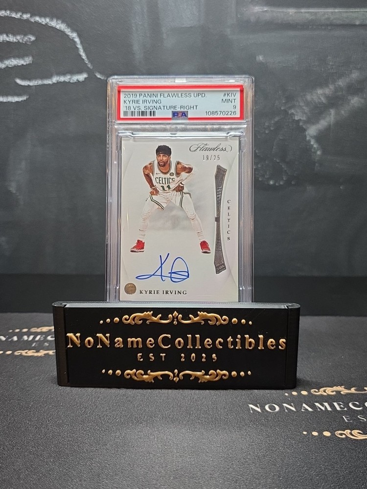 2018-19 Panini Flawless VS Signature Right 19/25 Kyrie Irving #VR-KIV Auto PSA 9