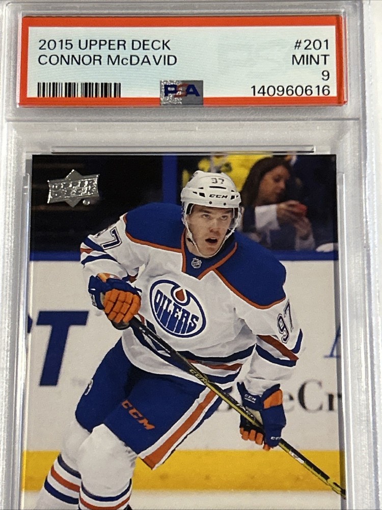 Connor McDavid RC PSA 9 2015-16 UD Series 1 Young Guns Hot!!