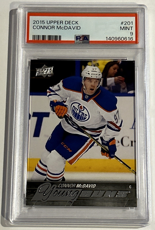 Connor McDavid RC PSA 9 2015-16 UD Series 1 Young Guns Hot!! view 2