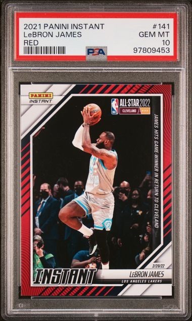 Lebron James 2021 Panini Instant Red /99 PSA 10 #141 Lakers All Star