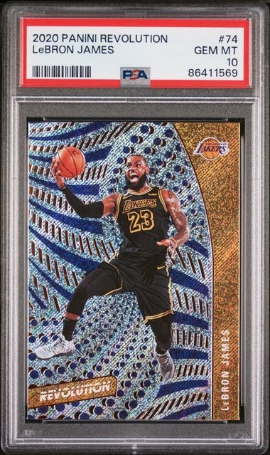 LeBron James 2020-21 Panini Revolution PSA 10 #74 Lakers