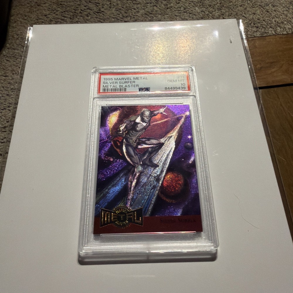 1995 Marvel Metal Blaster #11 Silver Surfer PSA 10 💎 🔥 RARE 🔥