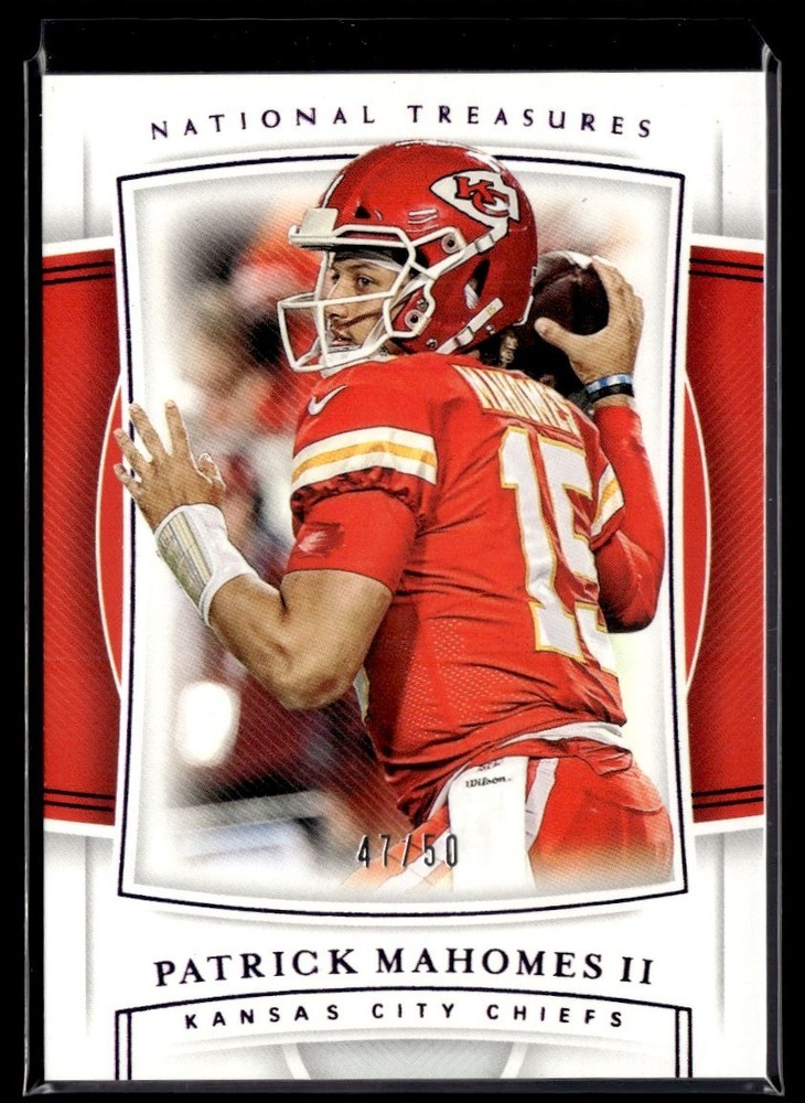 2019 Panini National Treasures Patrick Mahomes /50 Kansas City Chiefs #8