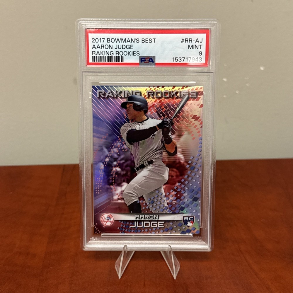 2017 Bowman's Best AARON JUDGE RR-AJ RC Raking Rookies PSA 9 MINT