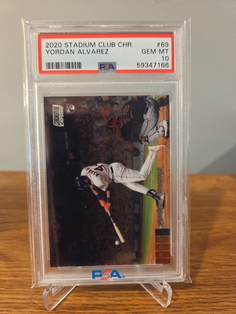 2020 Stadium Club Chrome #69 RC Yordan Alvarez PSA 10 Gem Rookie Card Astros MVP