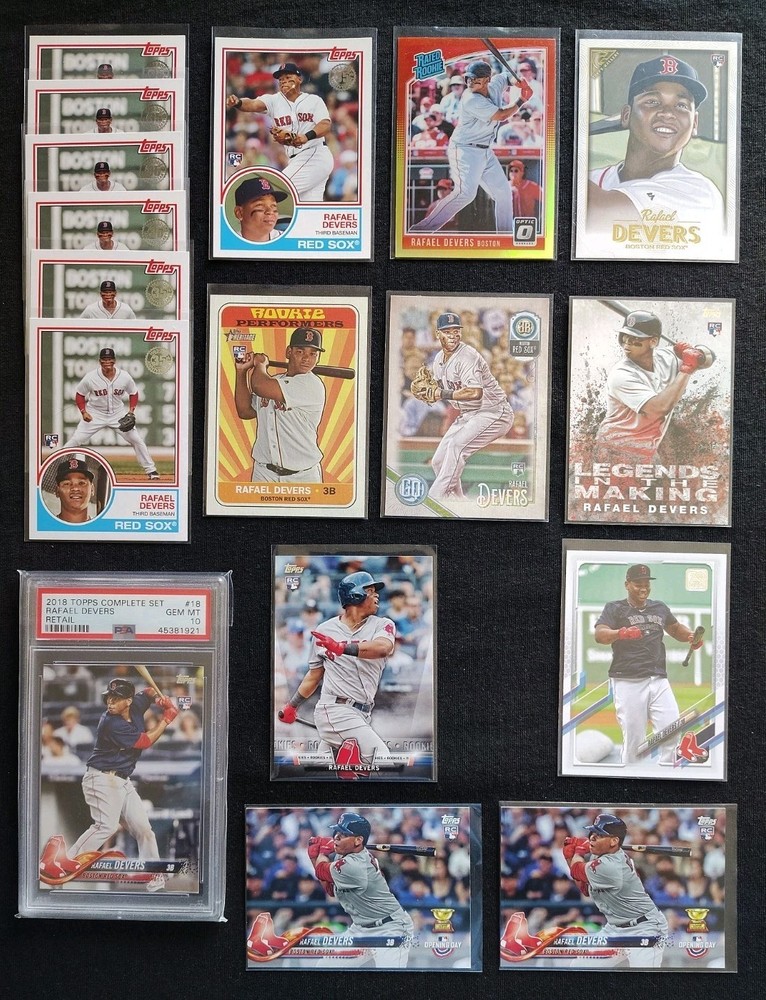 Rafael Devers Rookie Card Lot of 16 + 1 SP Variation None Rookie 🔥1 PSA 10 RC🔥