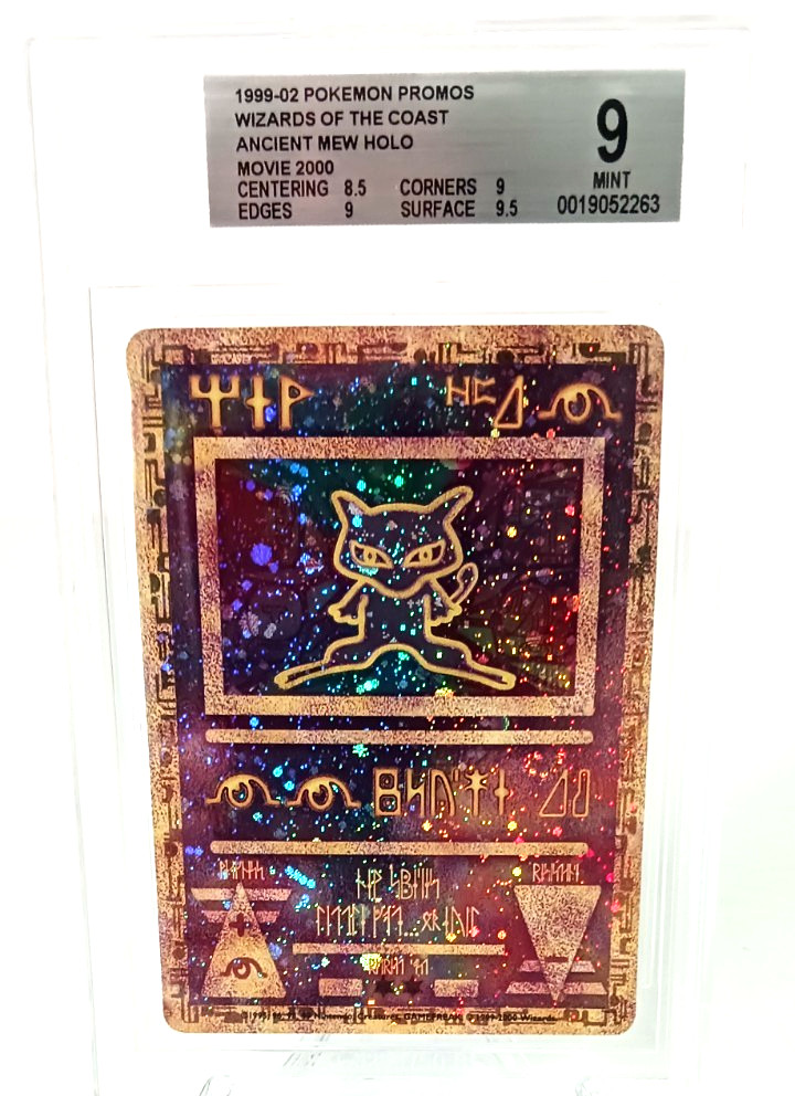 1999 Pokémon Promos Rare Holo Card Ancient Mew Graded BGS 9 Mint Very Nice Card