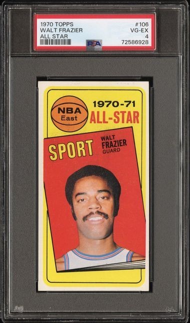 SEXY PSA 4 WALT CLYDE FRAZIER 1970 TOPPS #106 GRADED UNCREASED VINTAGE NBA TPHLC