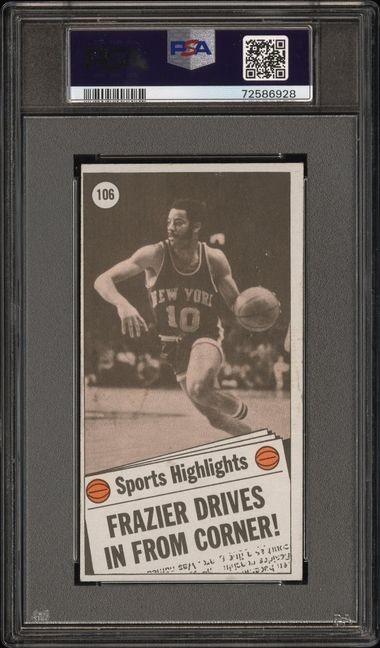 SEXY PSA 4 WALT CLYDE FRAZIER 1970 TOPPS #106 GRADED UNCREASED VINTAGE NBA TPHLC view 2