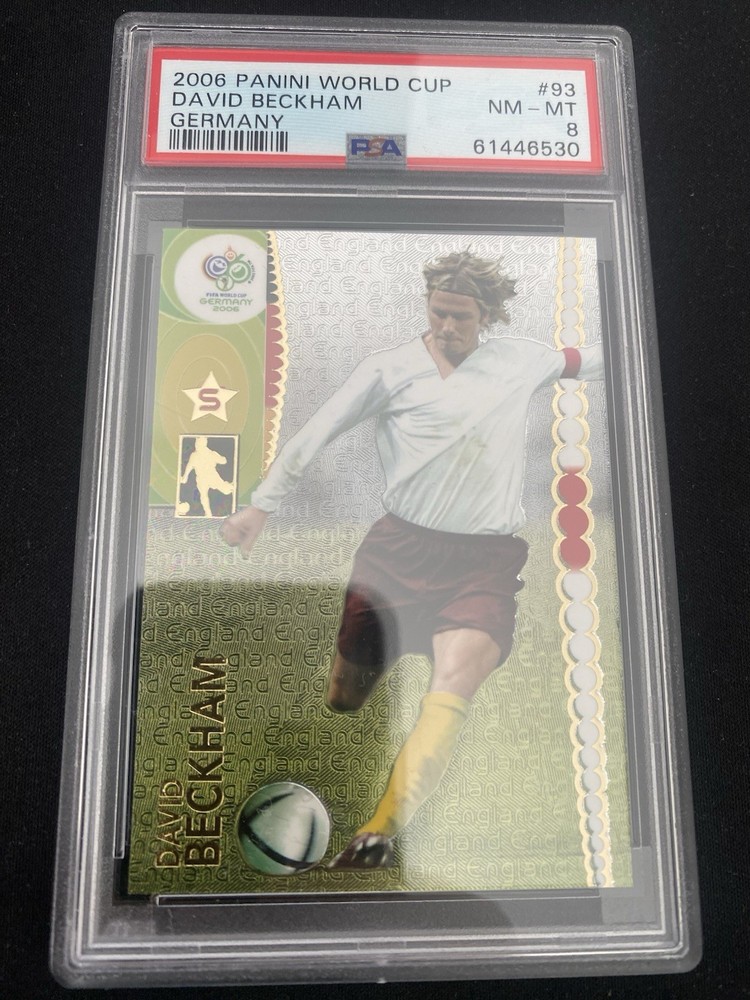 2006 Panini FIFA World Cup David Beckham Foil #93 PSA 8