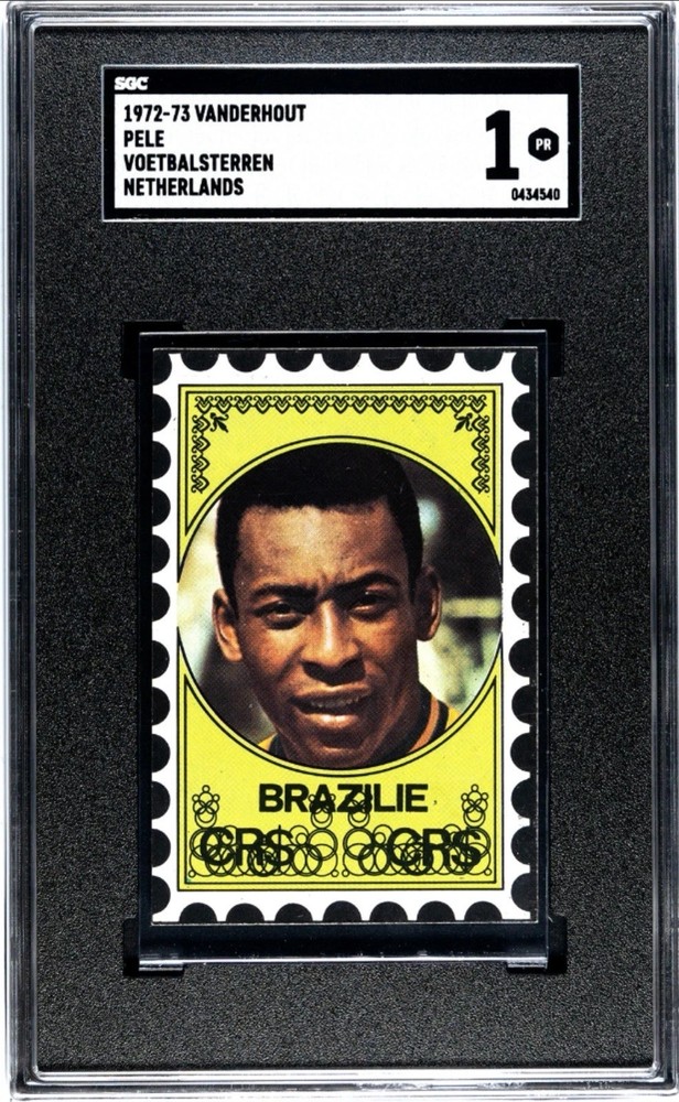 SGC 1 PR PELE HOF FUTBOL 1972-73 VANDERHOUT NETHERLANDS GRADED POOR SOCCER TPHLC