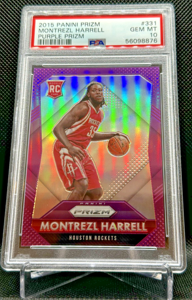 2015 Prizm Montrezl Harrell TRUE Purple PSA 10 1st Off Print #1 /99 ! RC Rookie