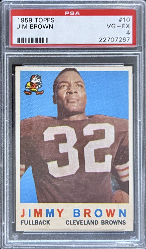 1959 Topps - Jim Brown #10 - PSA 4