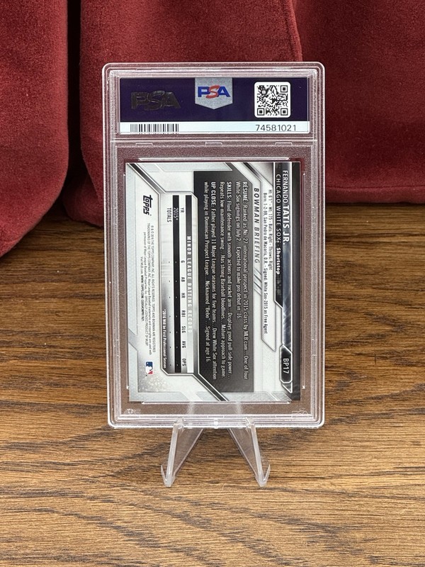 FERNANDO TATIS JR 2016 BOWMAN 1st PROSPECT #BP17 PSA 10 GEM MINT view 2