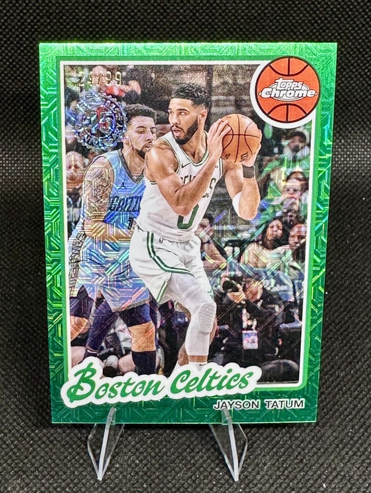 2025 TOPPS Chrome Basketball Jayson Tatum Celtics 24/99 Color Match