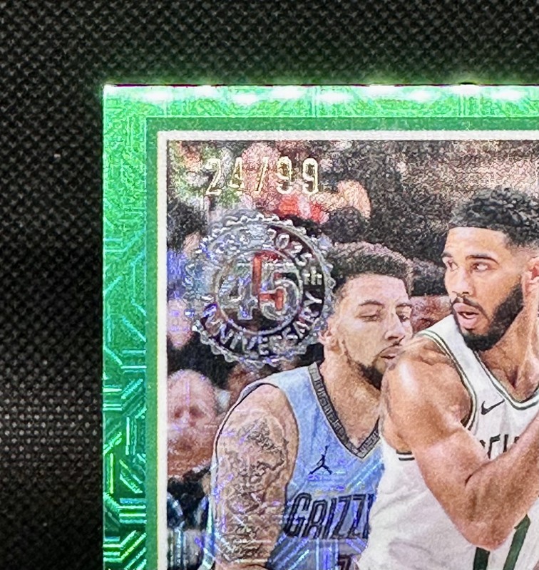 2025 TOPPS Chrome Basketball Jayson Tatum Celtics 24/99 Color Match view 2