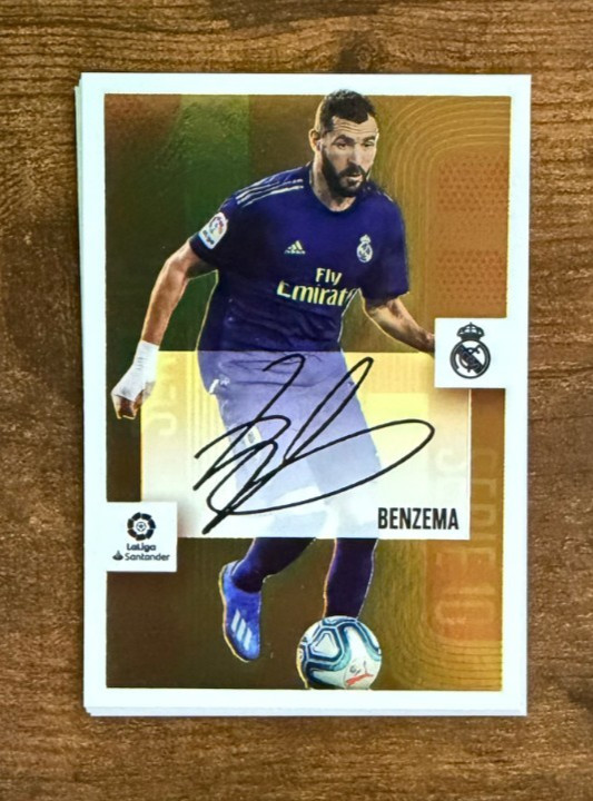 2020 Panini La Liga Santander ESTE Real Madrid Karim Benzema Auto Autograph