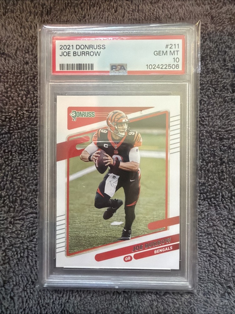 2021 PANINI DONRUSS #211 JOE BURROW PSA 10