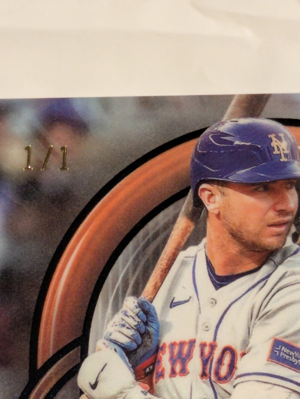 2024 Topps Tribute Pete Alonso #43 Black  1/1 view 2