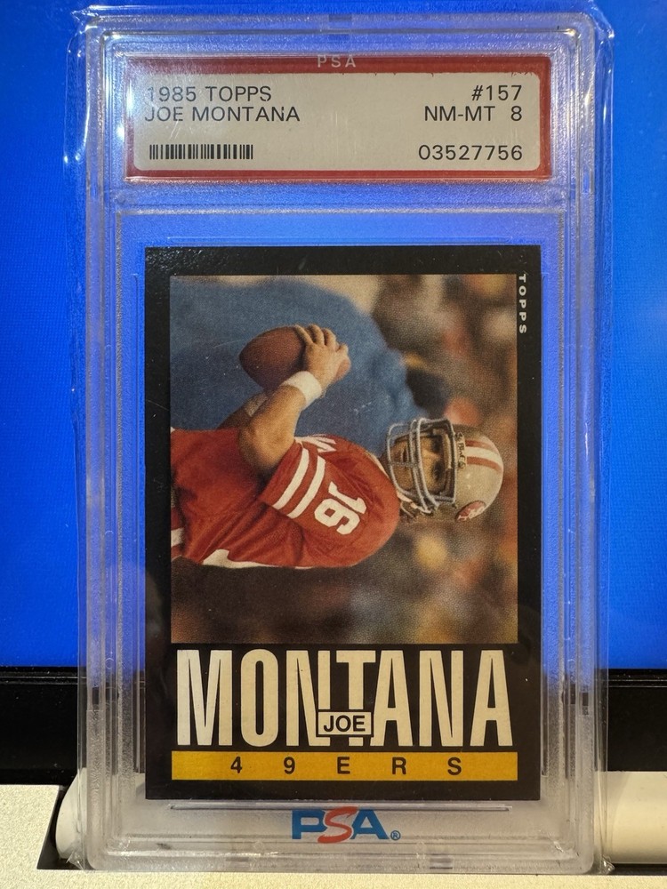 1985 Topps Joe Montana PSA 8 - #157 San Francisco 49ers