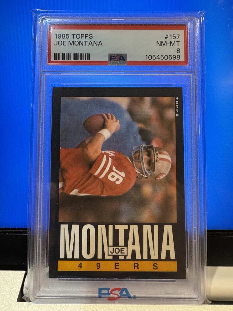 1985 Topps Joe Montana PSA 8 - #157 San Francisco 49ers