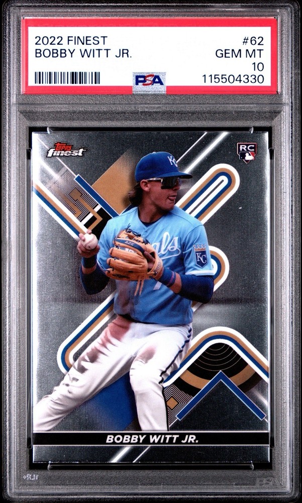 2022 Topps Finest Bobby Witt Jr. #62 PSA 10