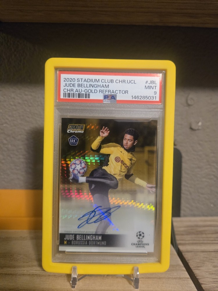 2020 STADIUM CLUB CHROME JUDE BELLINGHAM ROOKIE RC  #/50 PSA 9  Auto 