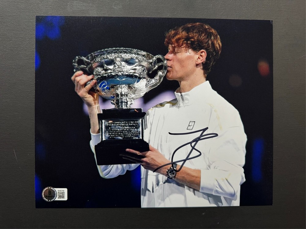 Jannik Sinner Rare! autographed signed classic tennis 8x10 photo Beckett BAS coa