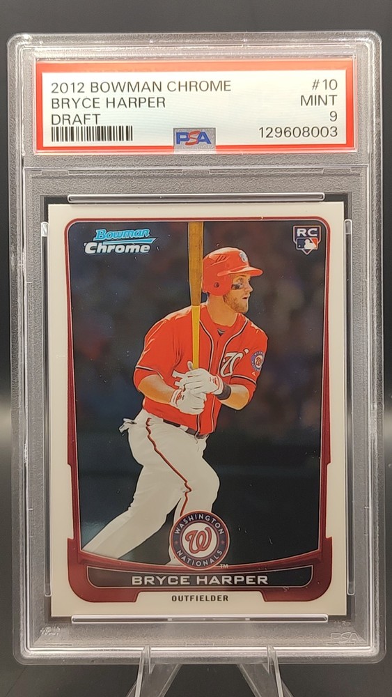 2012 Bowman Draft Chrome Bryce Harper #10 PSA 9 MINT Rookie RC