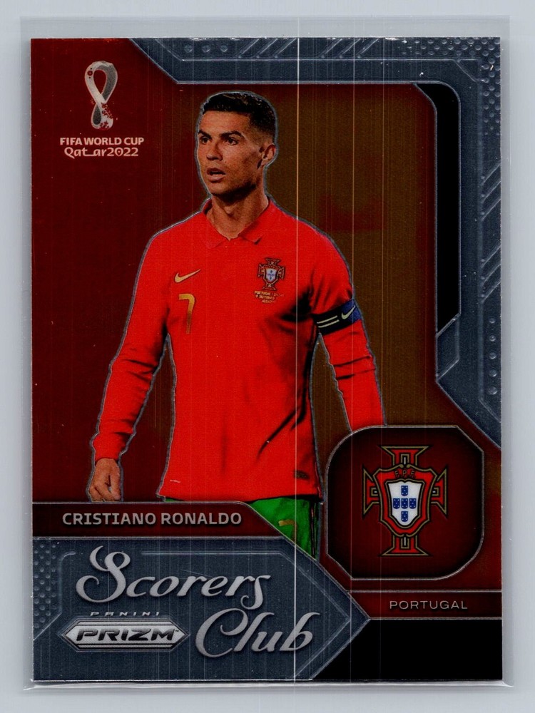 Cristiano Ronaldo 2022 Panini Prizm FIFA World Cup #7 Scorers Club