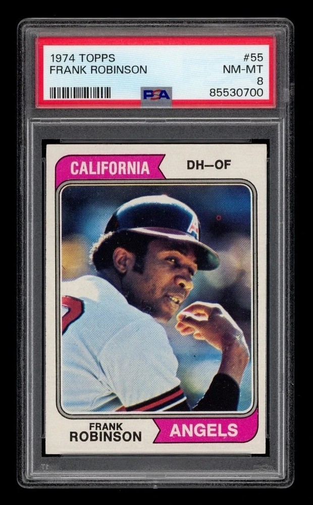 SCREAMING PSA 8 FRANK ROBINSON HOF 1974 TOPPS #55 GRADED HIGH-END VINTAGE *TPHLC