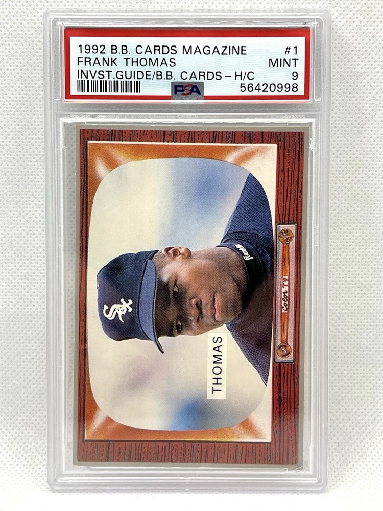 Frank Thomas 1992 Baseball Cards Magazine #1  PSA 9 Mint Pop 1