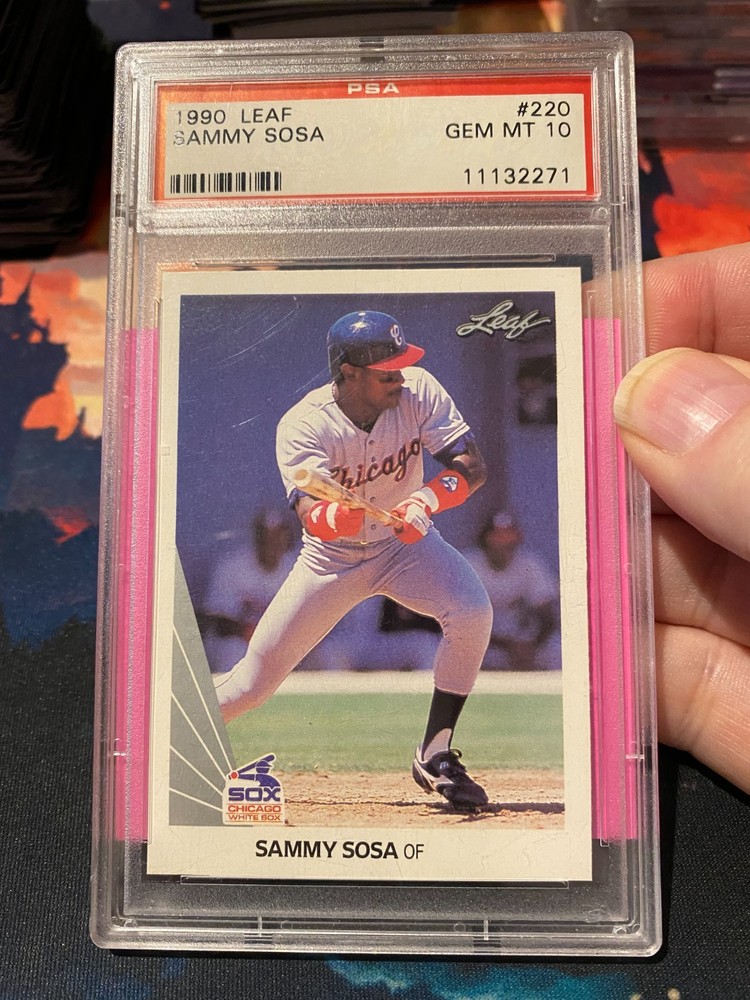 1990 Leaf Sammy Sosa PSA 10