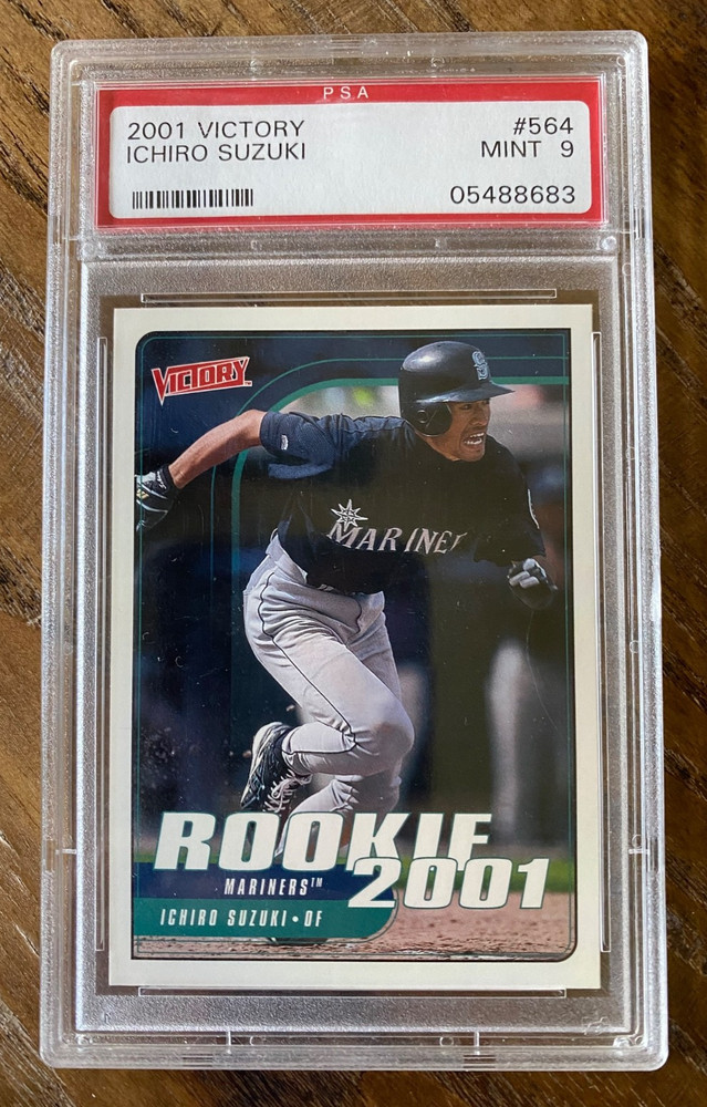 Ichiro Suzuki 2001 Upper Deck Victory Rookie Card #564 PSA 9 Mint view 1