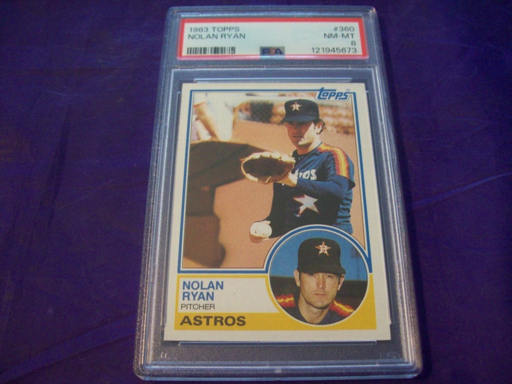 1983 TOPPS #360 NOLAN RYAN PSA 8