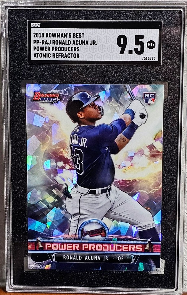 2018 Bowman's Best Power Producers Atomic Refractor Ronald Acuna RC