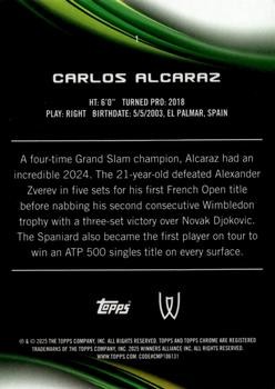 2025 Topps Chrome Carlos Alcaraz 1 view 2