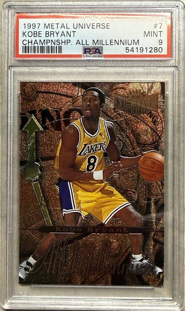 1997 Metal Universe Champ All Millennium #7 Kobe Bryant PSA 9 Low Pop