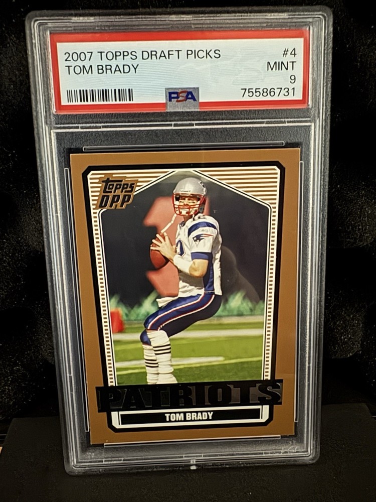 2007 Tom Brady Topps Draft Picks PSA 9