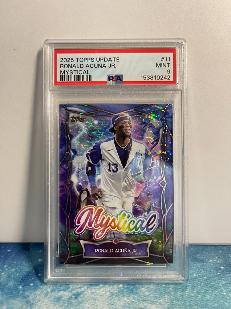PSA 9 - 2025 TOPPS UPDATE RONALD ACUNA JR. MYSTICAL # 11
