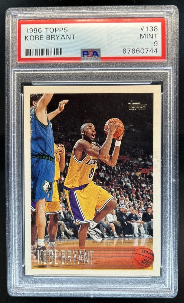 1996-97 Topps Kobe Bryant Rookie RC #138 Lakers PSA 9