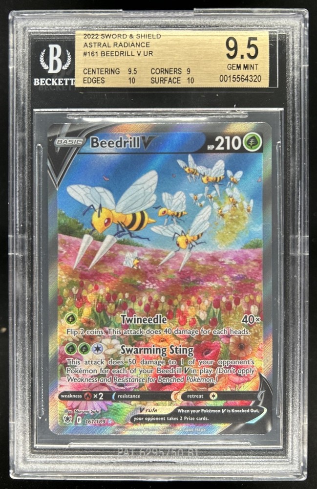 2022 Pokemon SWSH Astral Radiance Beedrill V Ultra Rare #161/189 BGS 9.5