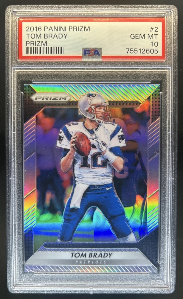 2016 Panini Prizm Tom Brady #2 Patriots PSA 10 GEM MINT