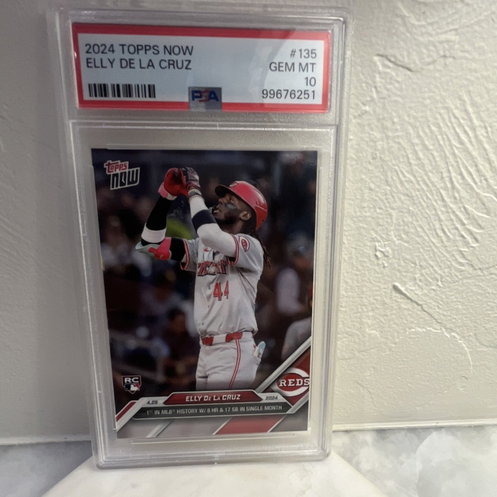 Topps 2024 Topps Now Elly De La Cruz RC Cincinnati Reds #135 PSA 10 /15525
