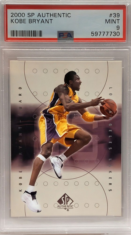2000-01 SP Authentic - Kobe Bryant #39 Psa 9 Lakers