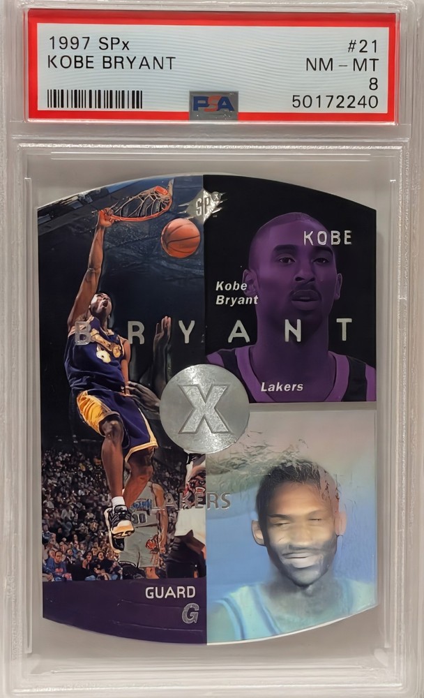 1997-98 SPx Kobe Bryant #21, 2nd year card PSA 8