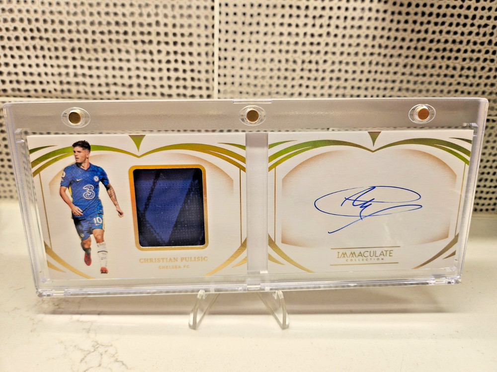 2021 Panini Immaculate Christian Pulisic Match Worn Patch On Card Auto Book /99